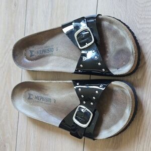 MEPHISTO Patent Leather Sandals Size  US 9.5